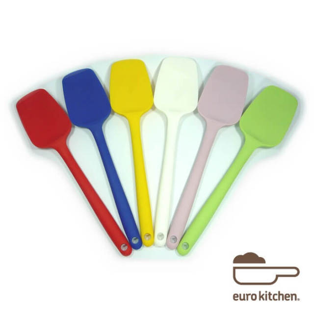 ユーロキッチン eurokitchen 一体型スプーンスパチュラ シリコンへら ハンドクリーナー しゃもじ