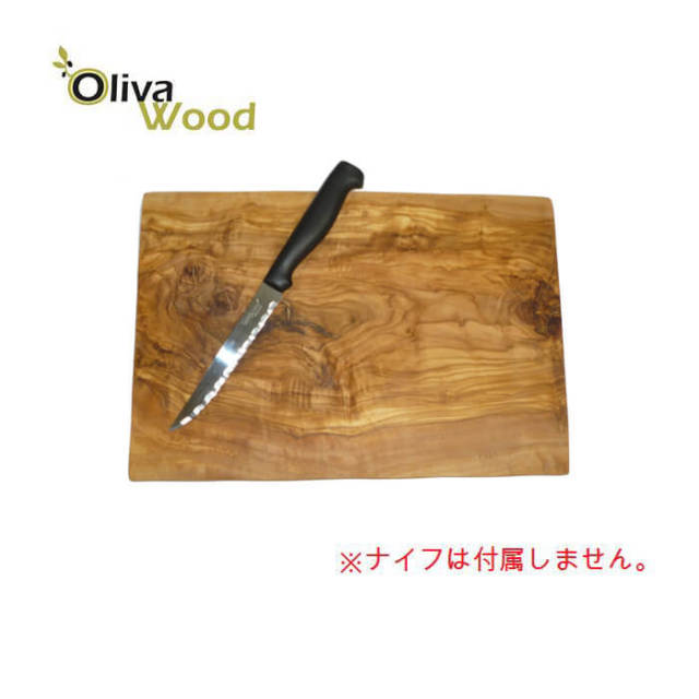 オリーバウッド　OlivaWood(オリーブウッド)オリーブの木　まな板　一枚板カッティングボード　長方形３０×２０×１ｃｍ